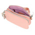 Bandolera Plana Doble Compartimento Reebok Nude