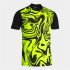 Camiseta de Fútbol Joma Lion II Hombre Negro Amarillo Fluor