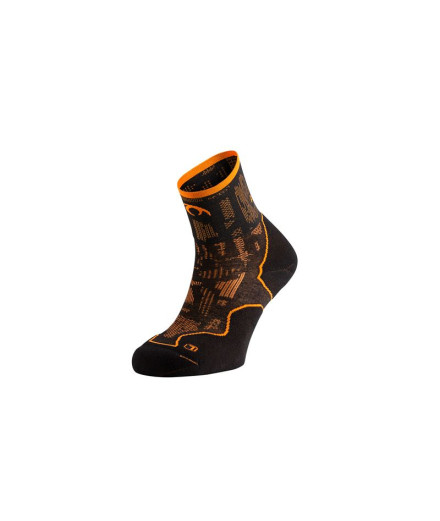 Calcetines de Trail Lurbel Desafio Blur Four Negro/Naranja