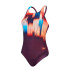 Bañador de Natación Speedo Mujer Digital Printed Medalist Morado/ Rojo