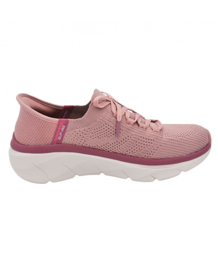 Zapatillas Skechers D'lux Walker 2.0 Dark Mauve Knit/Tri...