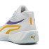 Zapatillas de Baloncesto Puma Court Pro Blanco-Amarillo Sizzle-Team Violet