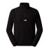 Forro Polar de Montaña The North Face Glacier 1/4 Zip - Negro Logo Hombre