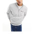Sudadera Champion Half Zip Sweatshirt Hombre Gris