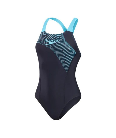 Bañador de Natación Speedo Medley Logo 1Pc Mujer Navy/Azul