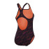 Bañador de Natación Speedo Mujer Hyperboom Allover Medalist Negro/Morado/ Rojo