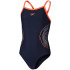 Bañador de Natación Speedo Niña Plastisol Placement Thinstrap Muscleback Marino