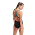Bañador de Natación Speedo Placement Laneback Mujer Negro/Teal