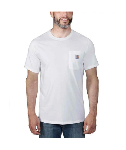 Camiseta Carhartt Force Flex Pocket Hombre Blanco