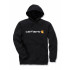 Sudadera Carhartt Signature Logo  Hombre Negro