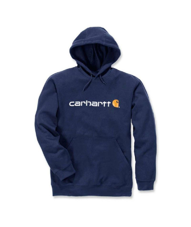Sudadera Carhartt Signature Logo  Hombre New Azul