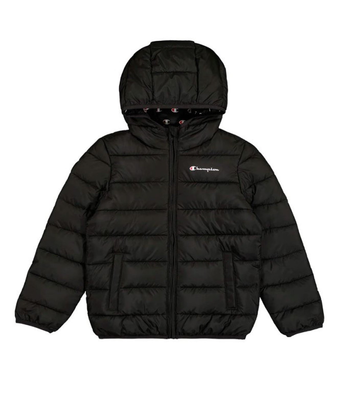 Chaqueta Champion Hooded Jacket Hombre Negro