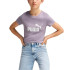 Camiseta Casual Puma Ess Logo Tee G Niña Pale Plum