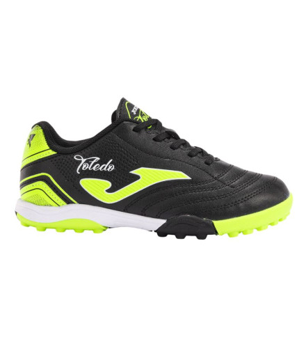 Botas de fútbol Joma Toledo 2491 Negro Verde Flúor Infantil