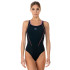 Bañador de Natación Aquarapid Costume Intero Negro Mujer