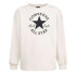 Chándal Converse Crewneckegging Niña Beige/Negro