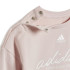 Conjunto adidas Brand Love Jogger Infantil Rosa