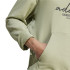 Sudadera adidas Brand Love French Terry Hoodie Hombre Verde