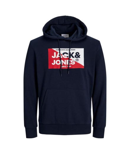 Sudadera Jack & Jones Jjnolan Sweat Hood Hombre Navy Blazer