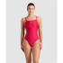 Bañador de Natación Arena Solid  Mujer Rojo