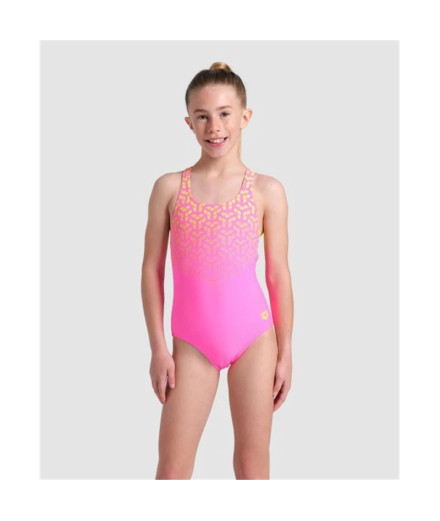 Bañador de Natación Arena Kikko V Niña Rosa