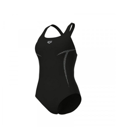 Bañador de Natación Arena Pro_File Mujer Negro/Silver