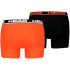 Calzoncillos Head Basic Hombre Vibrant Naranja/Negro Pack