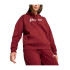 Sudadera Puma Essentials+ Script Mujer Caucho rojo/Blanco intenso