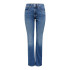 Pantalones Only Onleverly Mw Flared D Cro187 Medium Blue Denim Mujer