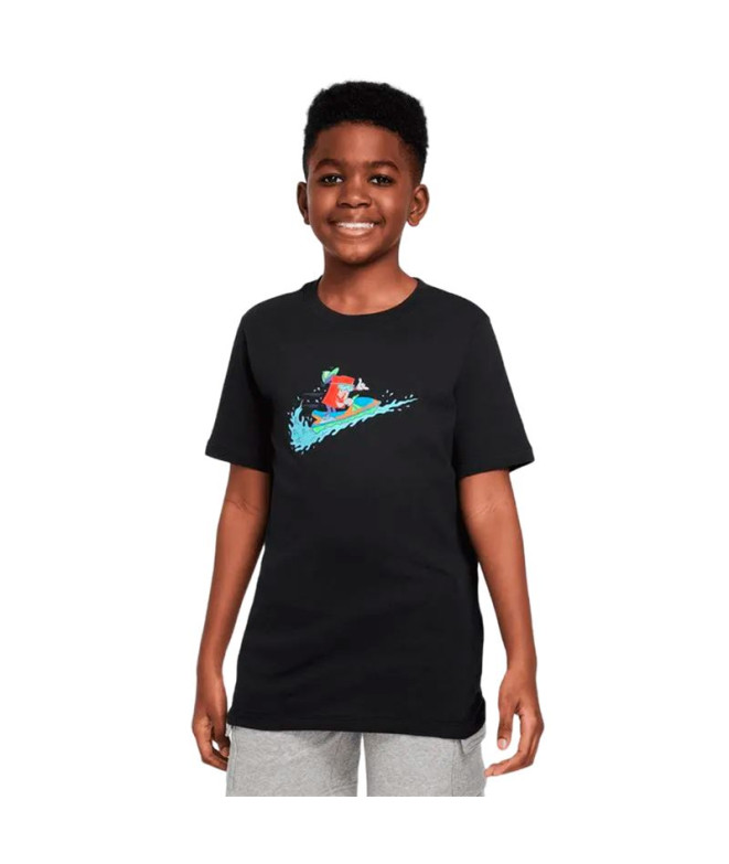 Camiseta Nike Sportswear Big Niño Negro