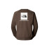 Sudadera de Montaña The North Face Raglan Box Nse Crew Smokey Brown Hombre