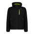 Chaqueta de Montaña CMP Softshell Hombre Negro/Acido