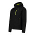 Chaqueta de Montaña CMP Softshell Hombre Negro/Acido