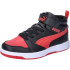 Zapatillas Puma Rebound V6 Mid Black For Negro/Rojo
