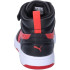 Zapatillas Puma Rebound V6 Mid Black For Negro/Rojo