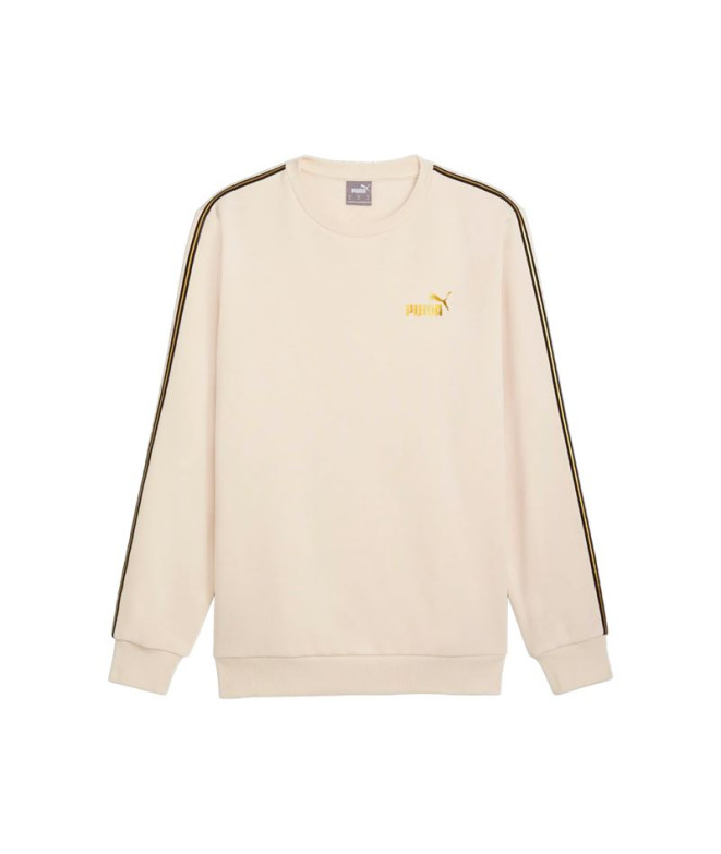 Sudadera Puma Ess Tape Minimal Gold Crew Fl...
