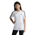 Camiseta adidas Essentials 3-Stripes Cotton Loose Fit Niña Blanco/Negro