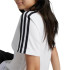 Camiseta adidas Essentials 3-Stripes Cotton Loose Fit Niña Blanco/Negro