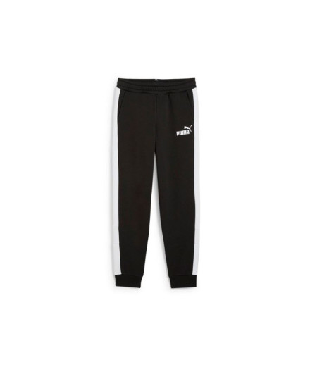 Pantalón Puma Ess Block Sweatpants Fl Niño Negro