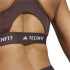 Sujetador Deportivo de Fitness adidas Techfit Medium Support Mujer Marrón