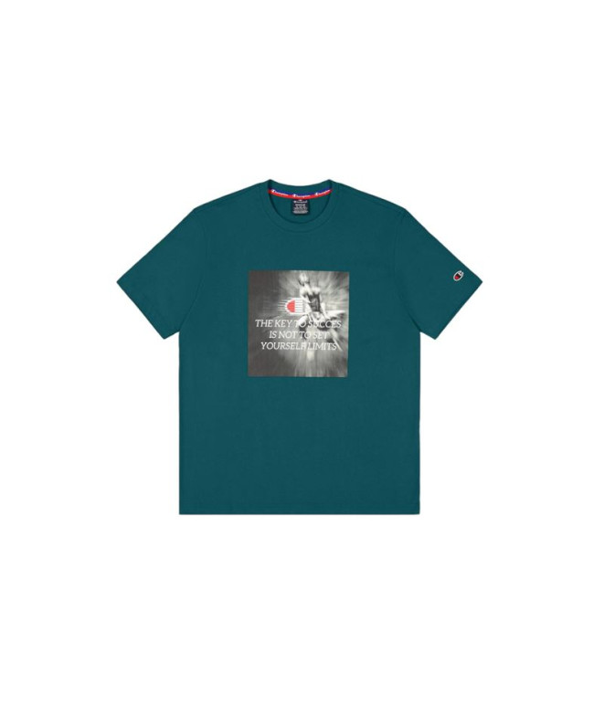 Camiseta Champion Crewneck Hombre Verde
