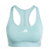 Sujetador Deportivo de Fitness adidas Powerreact Train 3Stipes Mujer Azul