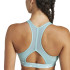 Sujetador Deportivo de Fitness adidas Powerreact Train 3Stipes Mujer Azul