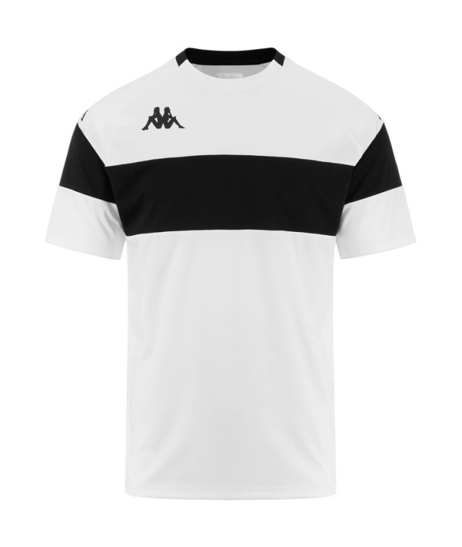 Camiseta de Fútbol Kappa Dareto Hombre White Black