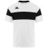 Camiseta de Fútbol Kappa Dareto Hombre White Black