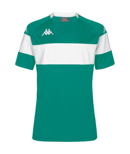 Camiseta de Fútbol Kappa Dareto Hombre Green White