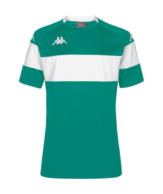 Camiseta de Fútbol Kappa Dareto Hombre Green White