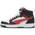 Zapatillas Puma Rebound V6 Mid Infantil Negro/Blanco/Rojo