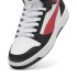 Zapatillas Puma Rebound V6 Mid Infantil Negro/Blanco/Rojo