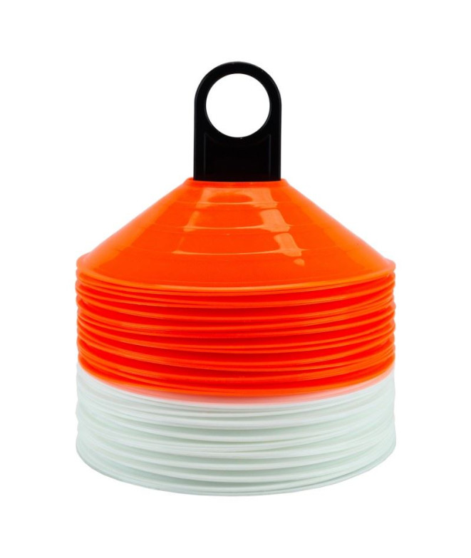 Set 40 Conos Zastor Ag-404 Blanco/Naranja Pack